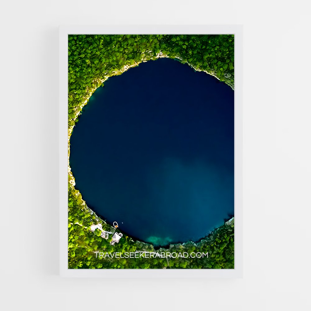 Poster Lac Azur – affiche Plongée en apnée (vue 3)